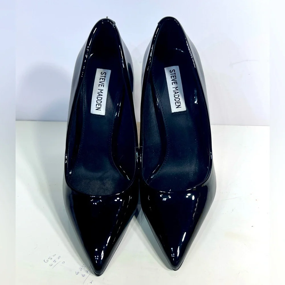 STEVE MADDEN VALANALA BLACK HEELS